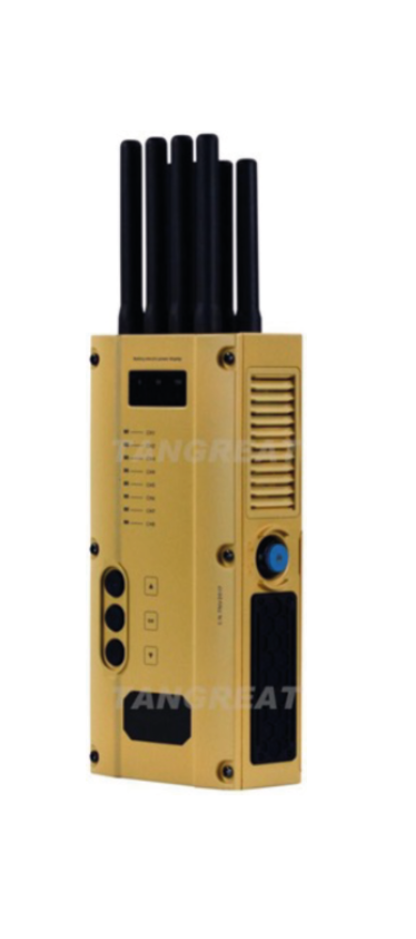 HIGH POWER HANDHELD SIGNAL JAMMER WF-K8 MILITARY GRADE